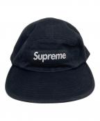 SUPREMEシュプリーム）の古着「Washed Chino Twill Camp Cap」｜ブラック