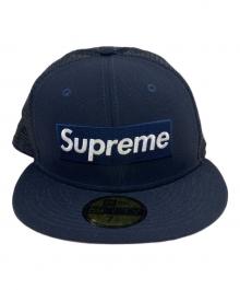SUPREME×New Era（シュプリーム×ニューエラ）の古着「Mesh Box Logo Cap」｜ネイビー