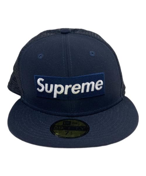 SUPREME（シュプリーム）Supreme (シュプリーム) New Era (ニューエラ) Mesh Box Logo Cap ネイビー サイズ:59.6cmの古着・服飾アイテム