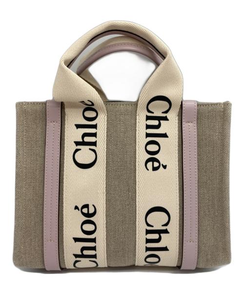 Chloe（クロエ）Chloe (クロエ) ウッディ スモール 2WAY/04225765-9 ピンクの古着・服飾アイテム