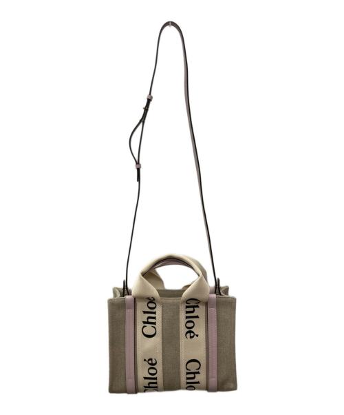 Chloe（クロエ）Chloe (クロエ) ウッディ スモール 2WAY/04225765-9 ピンクの古着・服飾アイテム