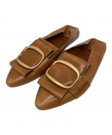 SEE BY CHLOE（シーバイクロエ）の古着「レザーリングローファー」｜ベージュ