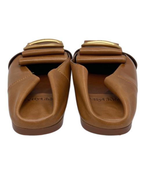 SEE BY CHLOE（シーバイクロエ）SEE BY CHLOE (シーバイクロエ) レザーリングローファー ベージュ サイズ:36の古着・服飾アイテム