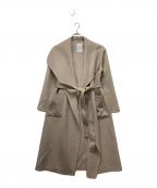 Nobleノーブル）の古着「スーパー160リバードレープカラーコート」｜ベージュ