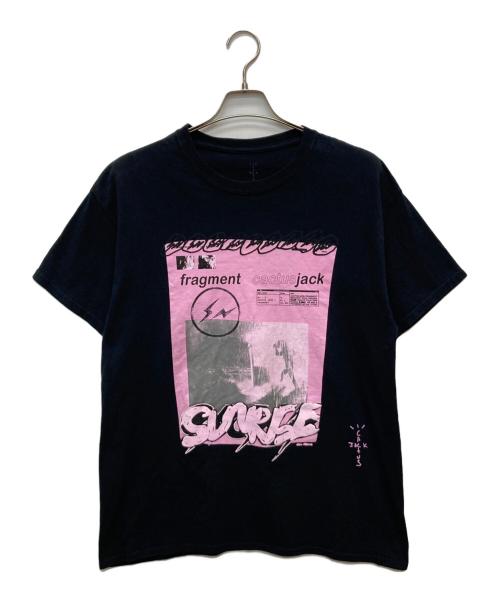 cactus jack（カクタス・ジャック）CACTUS JACK (カクタス・ジャック) FRAGMENT DESIGN (フラグメントデザイン) PINK SUNRISE TEE ブラック サイズ:Ｍの古着・服飾アイテム