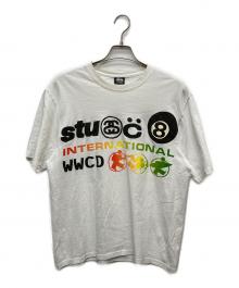 stussy×Cactus Plant Flea Market（ステューシー×カクタスプラントフリーマーケット）の古着「International Tee」｜ホワイト