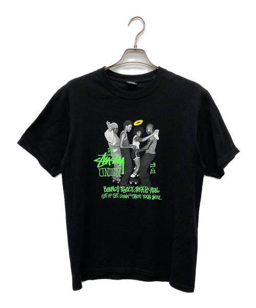 stussy（ステューシー）stussy (ステューシー) UNION (ユニオン) Free Your Soul Tee ブラック サイズ:Ｍの古着・服飾アイテム
