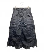 sacaiサカイ）の古着「ナイロンツイルバックプリーツスカート」｜ブラック