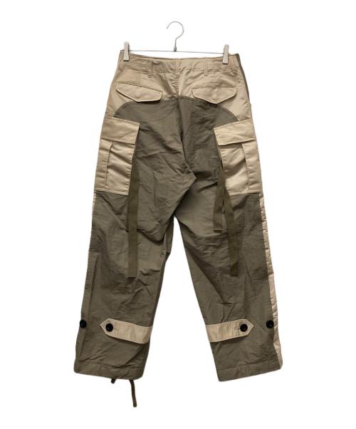 sacai（サカイ）sacai (サカイ) Nylon Twill Mix Pants オリーブ サイズ:1の古着・服飾アイテム