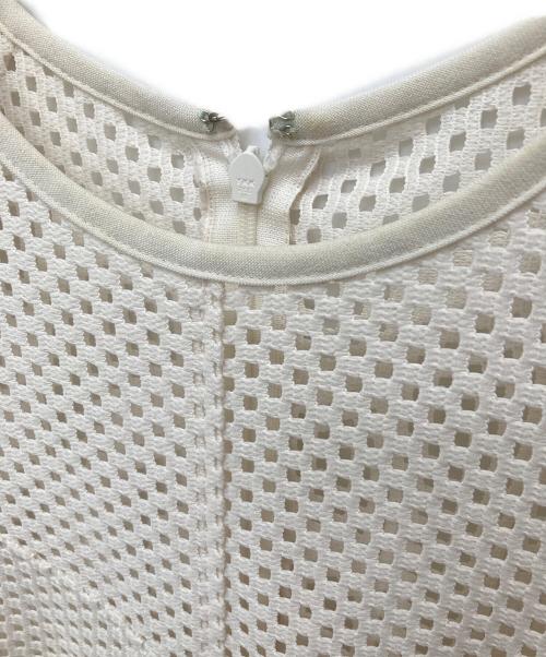 UNITED TOKYO（ユナイテッドトーキョー）UNITED TOKYO (ユナイテッドトーキョー) メッシュ半袖ワンピース ホワイト サイズ:1の古着・服飾アイテム