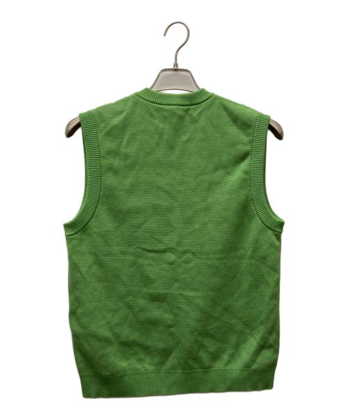 GUCCI（グッチ）GUCCI (グッチ) アーガイルニットベスト グリーン サイズ:Sの古着・服飾アイテム