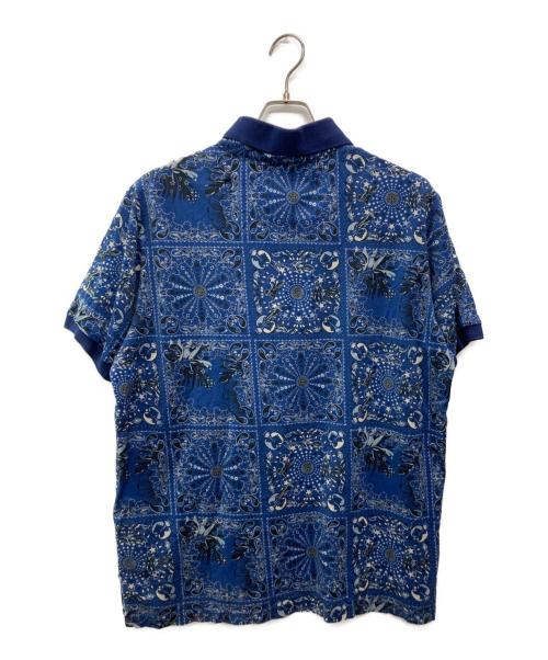 ETRO（エトロ）ETRO (エトロ) 総柄ポロシャツ ネイビー サイズ:XXLの古着・服飾アイテム