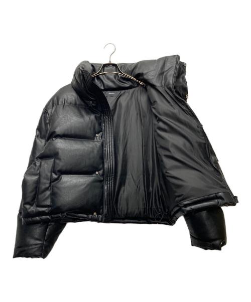 BREATH（ブレス）BREATH (ブレス) フェイクレザーレザーダウンジャケット ブラック サイズ:Lの古着・服飾アイテム
