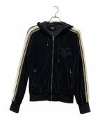 DOLCE & GABBANAドルチェ＆ガッバーナ）の古着「ベロアパーカー」｜ブラック
