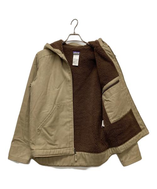 Patagonia（パタゴニア）Patagonia (パタゴニア) ラインドキャンバスフーディージャケット ベージュ サイズ:Sの古着・服飾アイテム