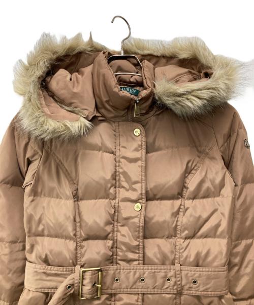 LAUREN RALPH LAUREN（ローレンラルフローレン）LAUREN RALPH LAUREN (ローレンラルフローレン) ダウンコート ベージュ サイズ:XXSの古着・服飾アイテム