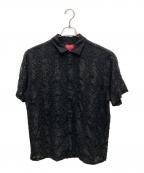SUPREMEシュプリーム）の古着「22SS Chainstitch Chiffon S/S Shirt」｜ブラック