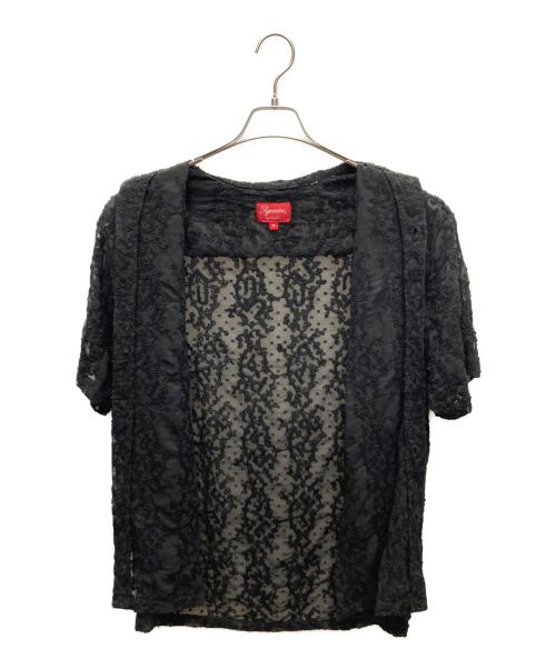 SUPREME（シュプリーム）Supreme (シュプリーム) 22SS Chainstitch Chiffon S/S Shirt ブラック サイズ:Mの古着・服飾アイテム
