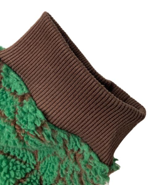 SUPREME（シュプリーム）Supreme (シュプリーム) SPYDER (スパイダー) 22AW  Web Polar Fleece Jacket ブラウン×グリーン サイズ:Lの古着・服飾アイテム