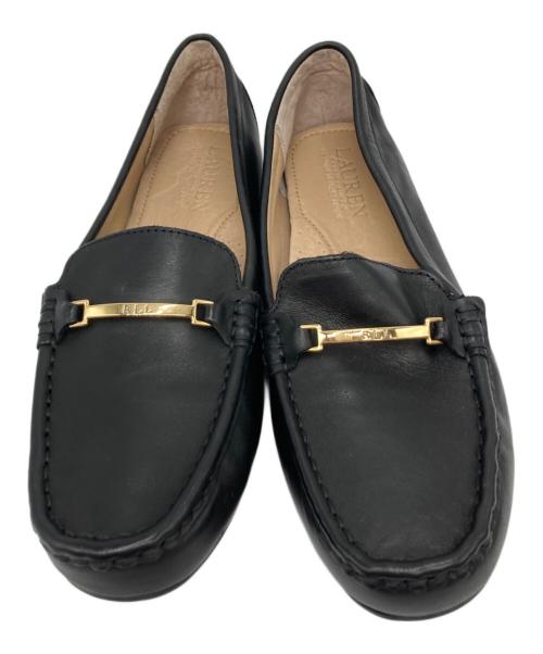 LAUREN RALPH LAUREN（ローレンラルフローレン）LAUREN RALPH LAUREN (ローレンラルフローレン) ドライビングシューズ ブラック サイズ:US7の古着・服飾アイテム