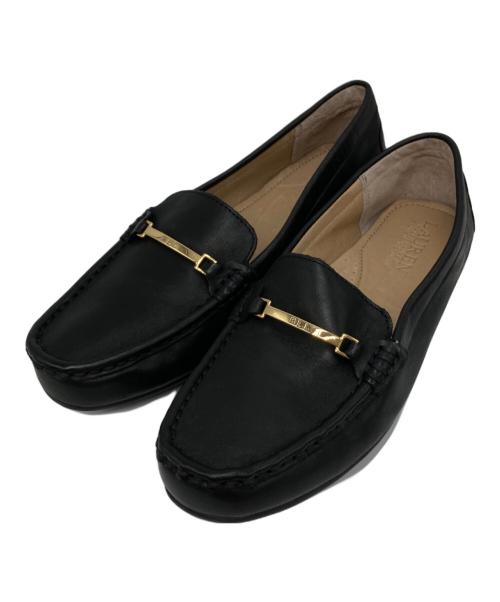 LAUREN RALPH LAUREN（ローレンラルフローレン）LAUREN RALPH LAUREN (ローレンラルフローレン) ドライビングシューズ ブラック サイズ:US7の古着・服飾アイテム