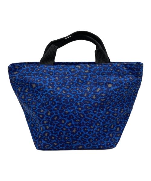 Herve Chapelier（エルベシャプリエ）Herve Chapelier (エルベシャプリエ) ヒョウ柄ナイロン舟型トートバッグM ブルーの古着・服飾アイテム