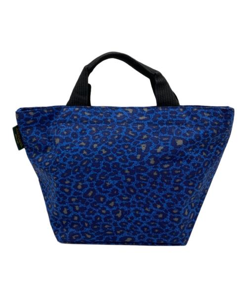 Herve Chapelier（エルベシャプリエ）Herve Chapelier (エルベシャプリエ) ヒョウ柄ナイロン舟型トートバッグM ブルーの古着・服飾アイテム