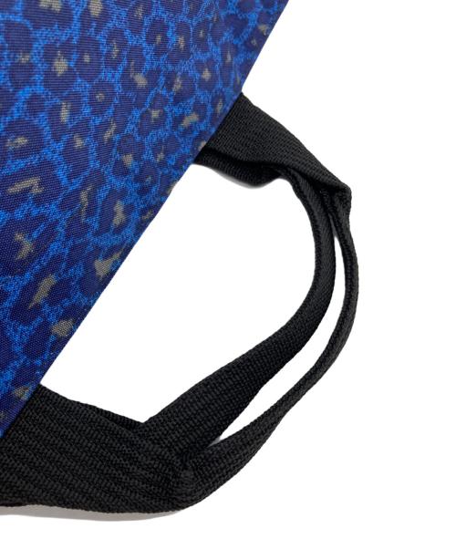 Herve Chapelier（エルベシャプリエ）Herve Chapelier (エルベシャプリエ) ヒョウ柄ナイロン舟型トートバッグM ブルーの古着・服飾アイテム