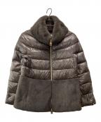 HERNOヘルノ）の古着「ナイロンウルトラライトレディケープ」｜ブラウン