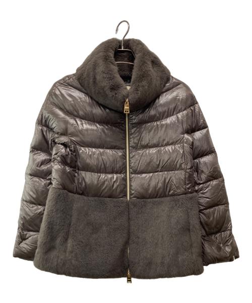 HERNO（ヘルノ）HERNO (ヘルノ) ナイロンウルトラライトレディケープ ブラウン サイズ:38の古着・服飾アイテム