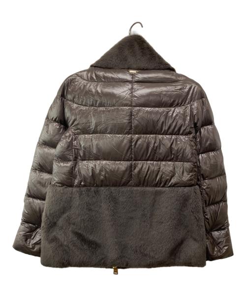 HERNO（ヘルノ）HERNO (ヘルノ) ナイロンウルトラライトレディケープ ブラウン サイズ:38の古着・服飾アイテム