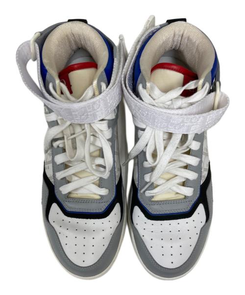 Dior（ディオール）Dior (ディオール) B27 HIGH TOP SNEAKERS グレー サイズ:24の古着・服飾アイテム