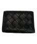 BOTTEGA VENETA (ボッテガベネタ) 3つ折りイントレチャートコンパクトウォレット ブラック：15000円