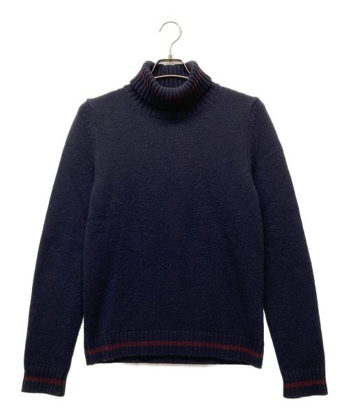 Maison Margiela（メゾンマルジェラ）Maison Margiela (メゾンマルジェラ) ハイネックニット ネイビー サイズ:Ｓの古着・服飾アイテム