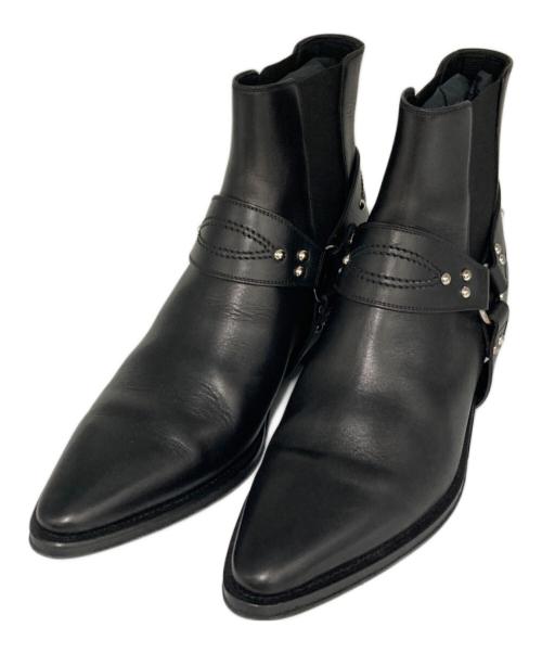 CELINE（セリーヌ）CELINE (セリーヌ) カマルグ バイカー チェルシーブーツ ブラック サイズ:40の古着・服飾アイテム