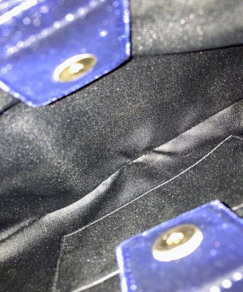 Yves Saint Laurent（イヴサンローラン）Yves Saint Laurent (イヴサンローラン) モンサバハンドバッグ ネイビーの古着・服飾アイテム