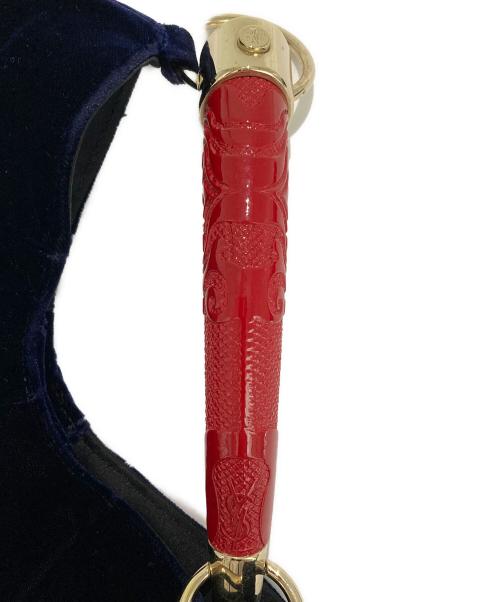 Yves Saint Laurent（イヴサンローラン）Yves Saint Laurent (イヴサンローラン) モンサバハンドバッグ ネイビーの古着・服飾アイテム