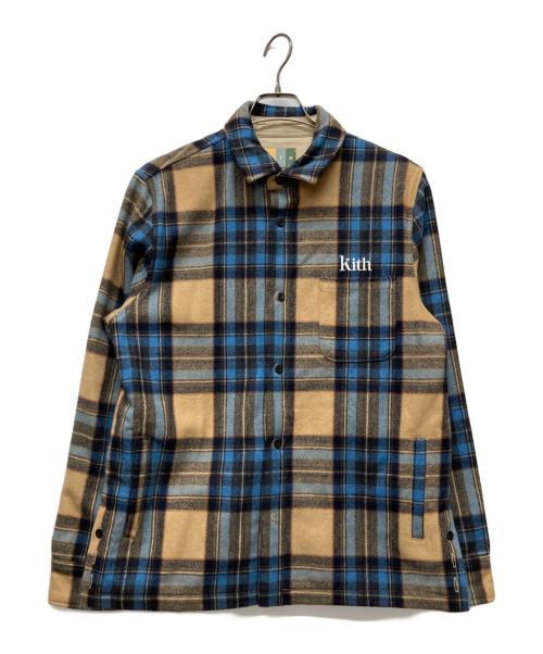 KITH（キス）KITH (キス) Check Plaid Ginza Voyage チェックシャツジャケット ブルー サイズ:Sの古着・服飾アイテム
