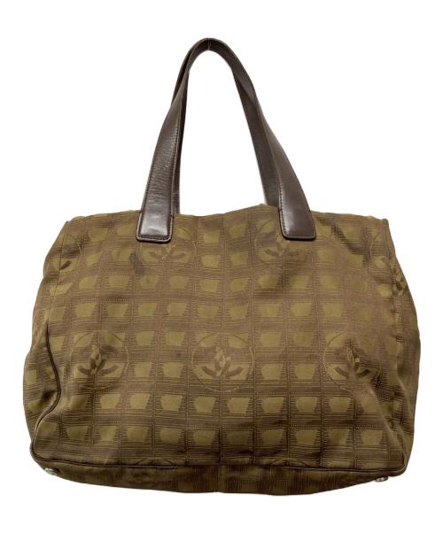 CHANEL（シャネル）CHANEL (シャネル) トラベルラインナイロントートバッグ グリーンの古着・服飾アイテム