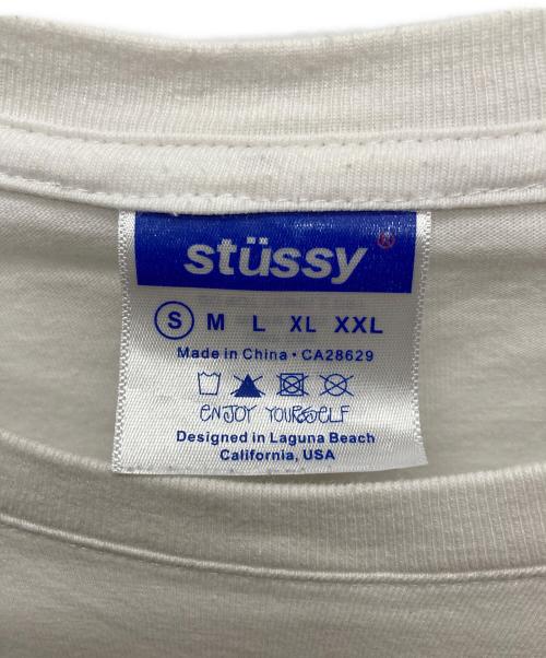 stussy（ステューシー）stussy (ステューシー) 半袖カットソー ホワイト サイズ:Sの古着・服飾アイテム