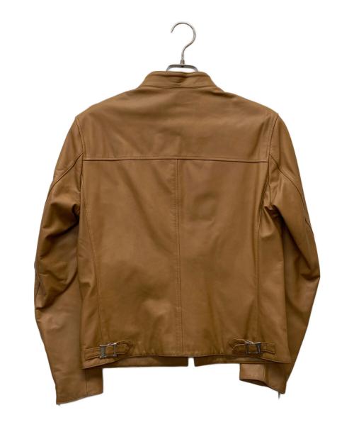 BURBERRY BLACK LABEL（バーバリーブラックレーベル）BURBERRY BLACK LABEL (バーバリーブラックレーベル) ノバチェック柄レザージャケット ブラウン サイズ:Ｍの古着・服飾アイテム