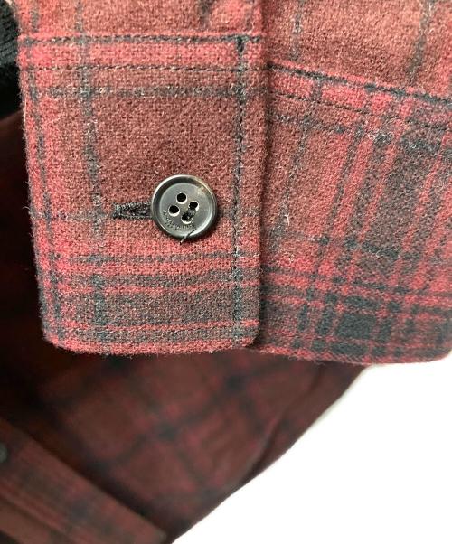 Saint Laurent Paris（サンローランパリ）Saint Laurent Paris (サンローランパリ) チェックシャツ レッド サイズ:37の古着・服飾アイテム