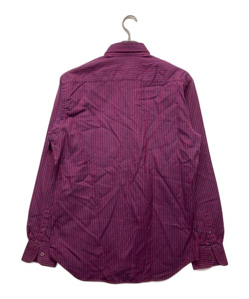 PRADA（プラダ）PRADA (プラダ) チェックBDシャツ レッド サイズ:40の古着・服飾アイテム
