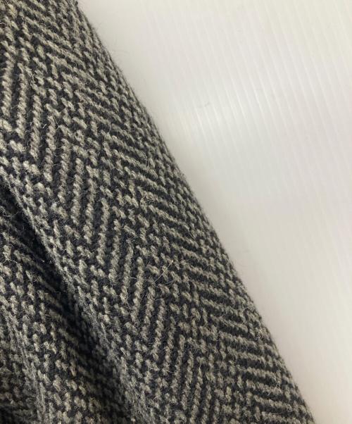 Saint Laurent Paris（サンローランパリ）Saint Laurent Paris (サンローランパリ) ヘリンボーンコート グレー サイズ:50の古着・服飾アイテム