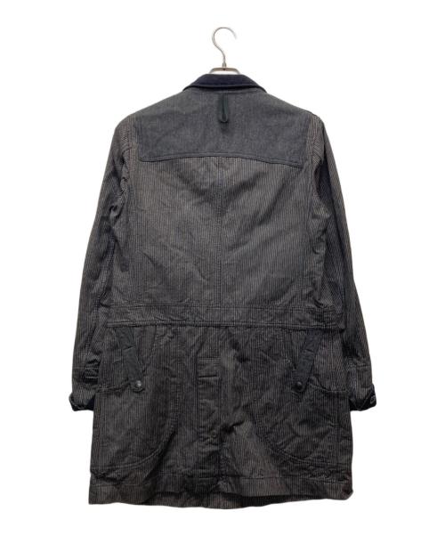 COMME des GARCONS JUNYA WATANABE MAN（コム デ ギャルソン ジュンヤ ワタナベ マン）COMME des GARCONS JUNYA WATANABE MAN (コム デ ギャルソン ジュンヤ ワタナベ マン) ツイード切替コート グレー サイズ:Sの古着・服飾アイテム