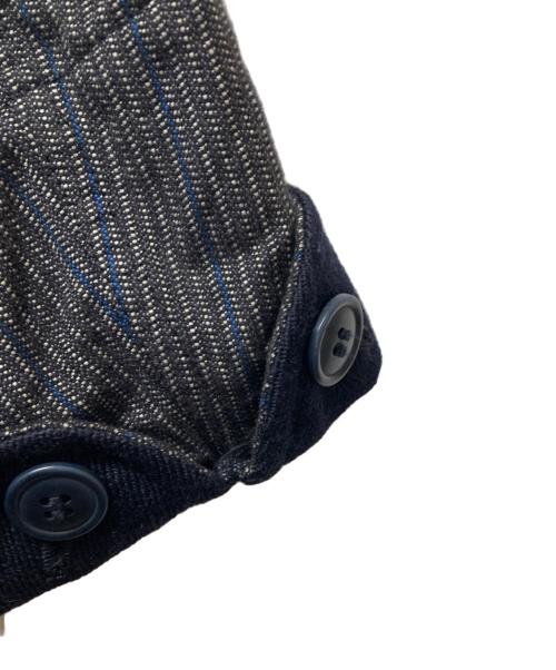 COMME des GARCONS JUNYA WATANABE MAN（コム デ ギャルソン ジュンヤ ワタナベ マン）COMME des GARCONS JUNYA WATANABE MAN (コム デ ギャルソン ジュンヤ ワタナベ マン) ツイード切替コート グレー サイズ:Sの古着・服飾アイテム