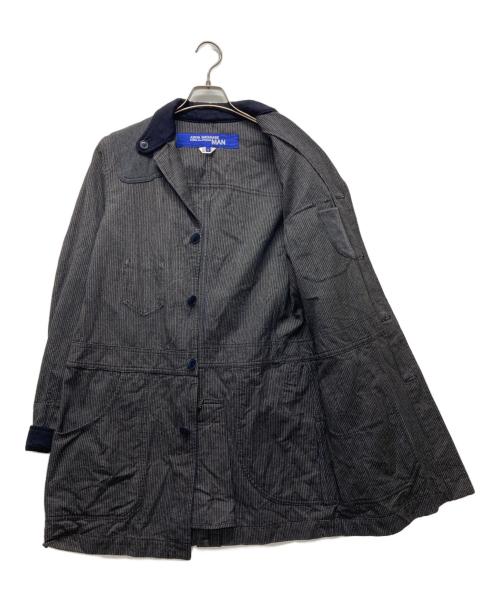 COMME des GARCONS JUNYA WATANABE MAN（コム デ ギャルソン ジュンヤ ワタナベ マン）COMME des GARCONS JUNYA WATANABE MAN (コム デ ギャルソン ジュンヤ ワタナベ マン) ツイード切替コート グレー サイズ:Sの古着・服飾アイテム