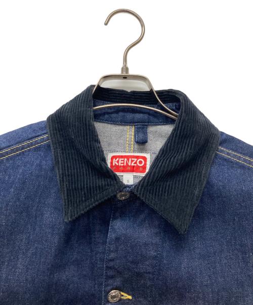 KENZO（ケンゾー）KENZO (ケンゾー) フローラルデニムジャケット インディゴ サイズ:Sの古着・服飾アイテム