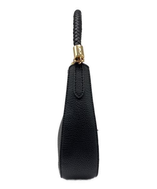 LAUREN RALPH LAUREN（ローレンラルフローレン）LAUREN RALPH LAUREN (ローレンラルフローレン) レザー2Wayハンドバッグ ブラックの古着・服飾アイテム