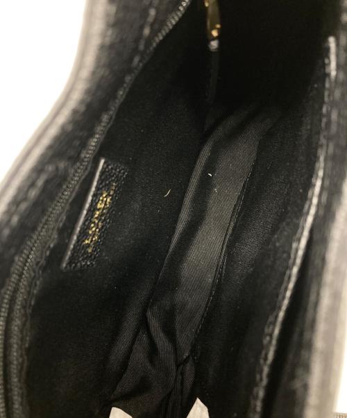 LAUREN RALPH LAUREN（ローレンラルフローレン）LAUREN RALPH LAUREN (ローレンラルフローレン) レザー2Wayハンドバッグ ブラックの古着・服飾アイテム